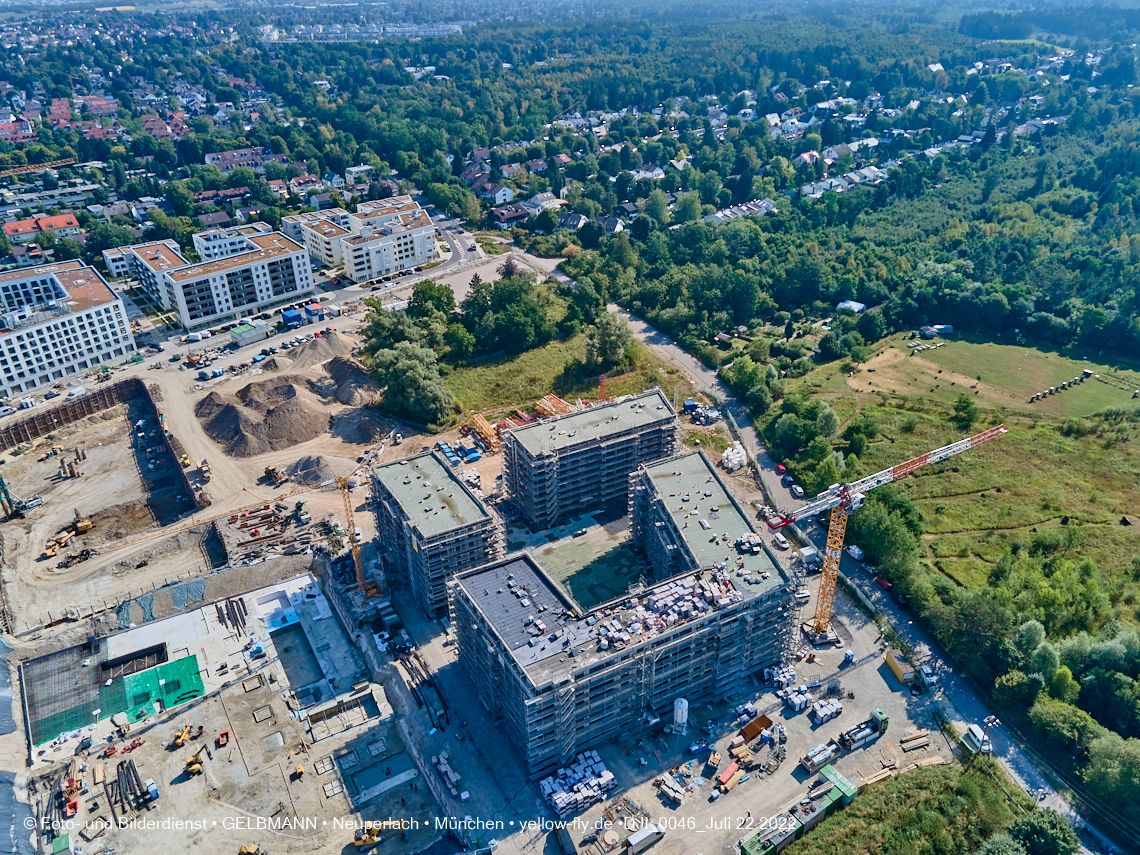 22.07.2022 - Baustelle Alexisqaurtier und Pandion Verde in Neuperlach